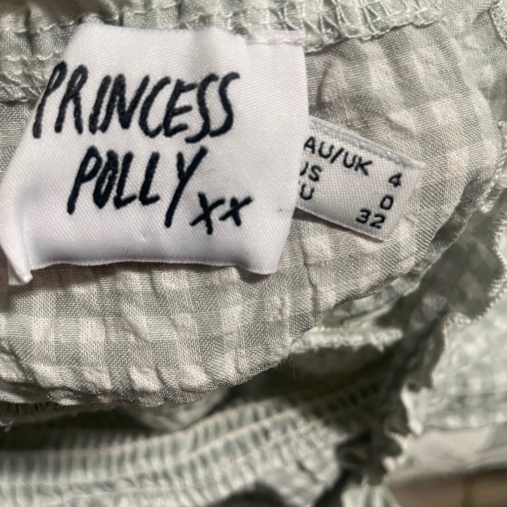 Princess Polly Light Gray/Olive Green Mini Dress - Picture 5 of 7